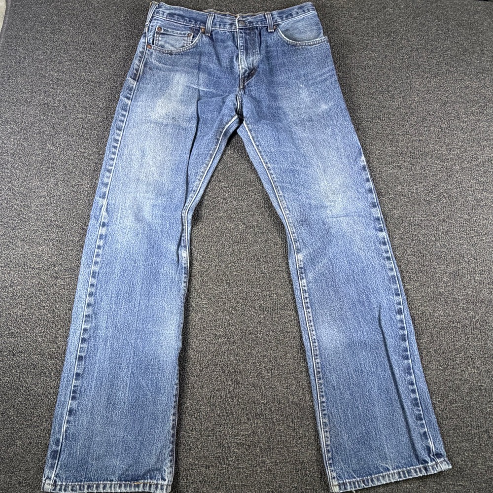 Levi's Jeans Mens 34x34 (Fits 33x32) 517 Bootcut Blue Denim EUC